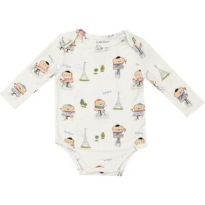 Angel Dear Long sleeve Bodysuit French Toast NWT 3-6M